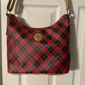 NWT Kim Rogers plaid purse. Can be worn as a crossbody as well.